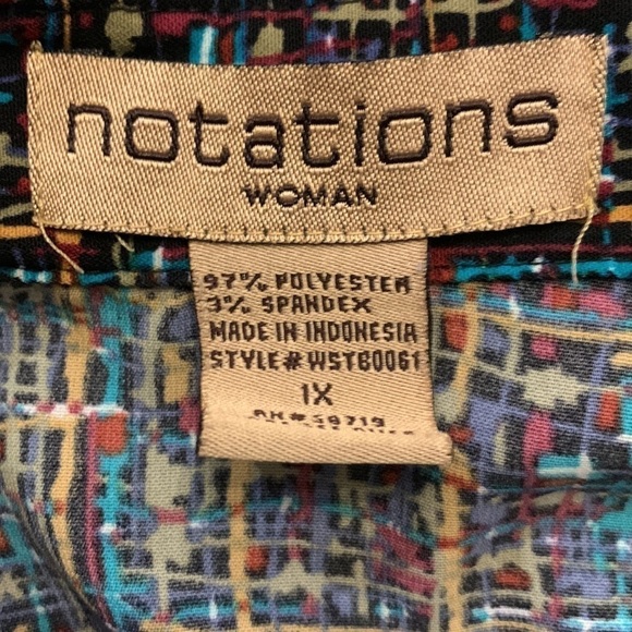 Notations Woman 1X Blouse - Picture 7 of 10